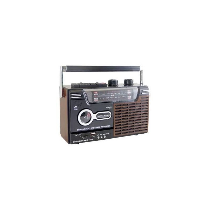 RADIO AM FM K7 LECTEUR ENREGISTREUR - INOVALLEY - RK10N