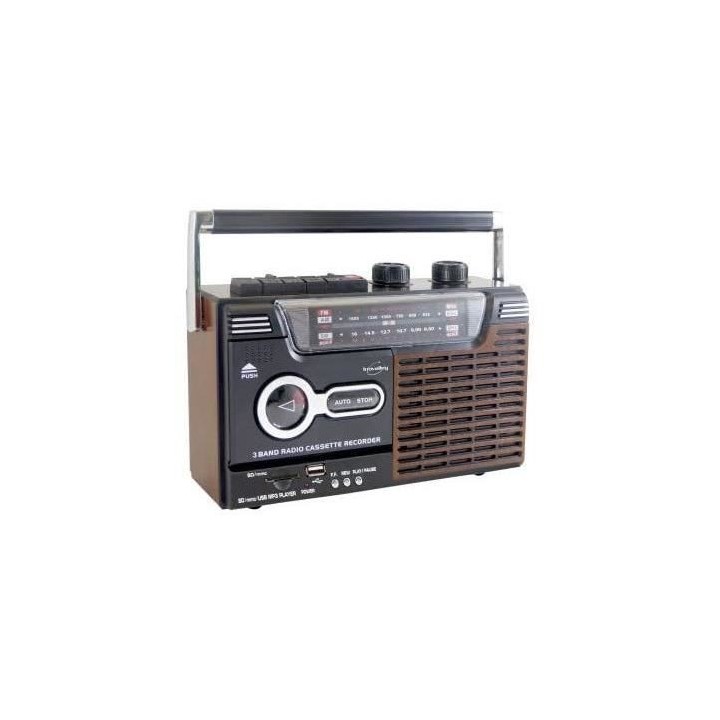 RADIO AM FM K7 LECTEUR ENREGISTREUR - INOVALLEY - RK10N