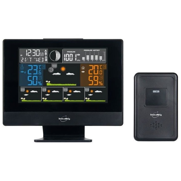 STATION METEO SANS FIL AVEC PREVISION 5 JOURS - INOVALLEY - SM109