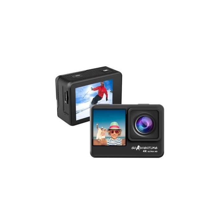 CAMERA SPORT & BOITIER ETANCHE DOUBLE ECRAN 4K ULTRA HD WIFI - INOVALL