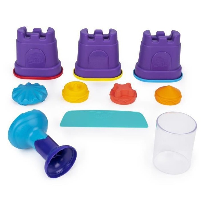 KINETIC SAND - COFFRET ARC-EN-CIEL 390 G + 6 accessoires - 6053691 - S