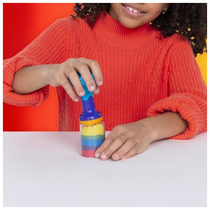 KINETIC SAND - COFFRET ARC-EN-CIEL 390 G + 6 accessoires - 6053691 - S