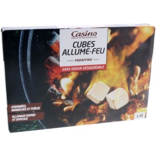 CASINO Cube d'Allume-feu Parafine X40