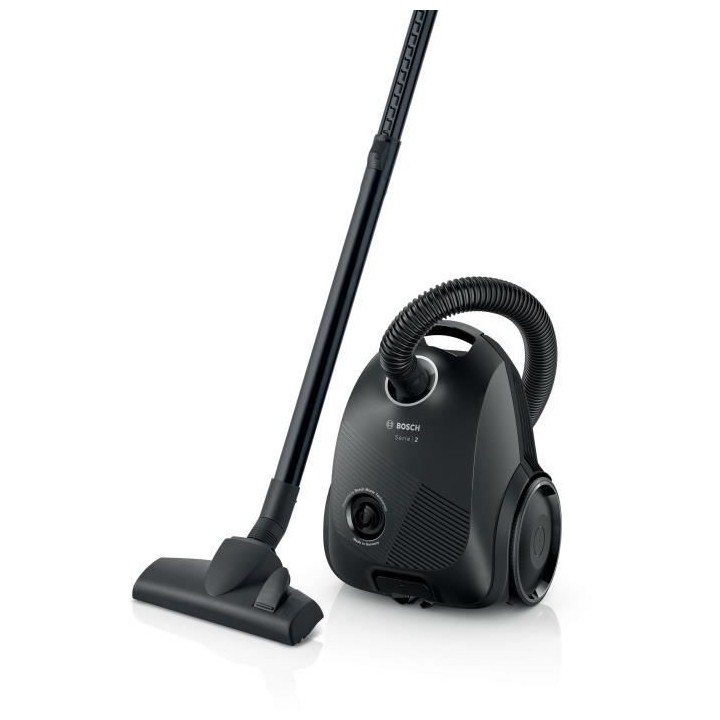 BOSCH GL20S Noir - Aspirateur avec sac - 600 W - Niveau sonore 80 dB