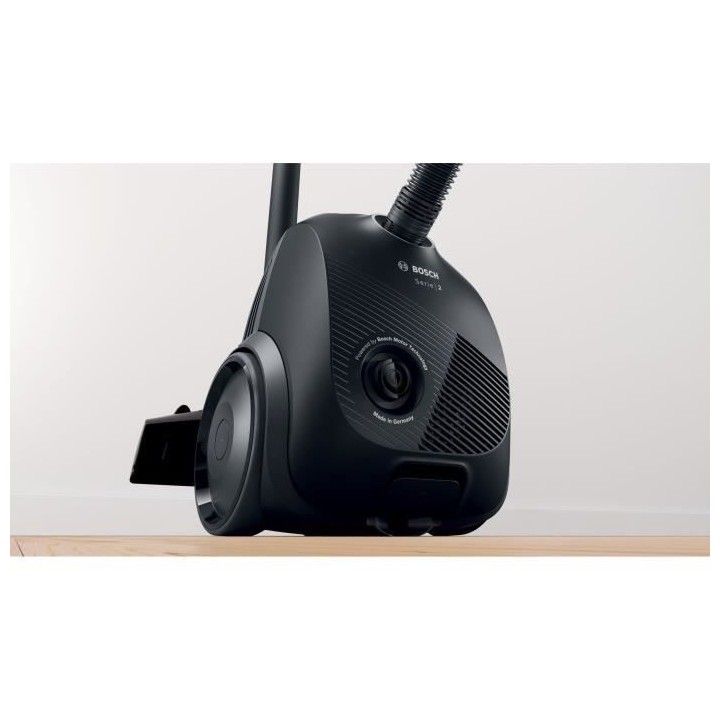 BOSCH GL20S Noir - Aspirateur avec sac - 600 W - Niveau sonore 80 dB