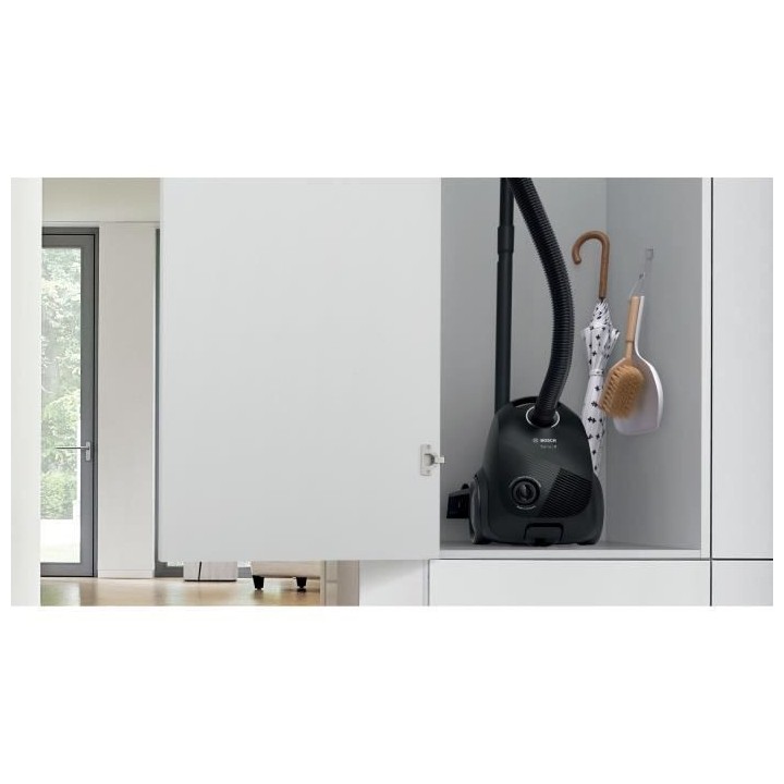 BOSCH GL20S Noir - Aspirateur avec sac - 600 W - Niveau sonore 80 dB