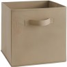 COMPO Boîte de rangement/tiroir pour meuble en tissu - 27x27x28 cm - Beige lin