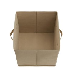 COMPO Boîte de rangement/tiroir pour meuble en tissu - 27x27x28 cm - Beige lin