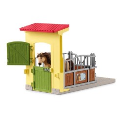 SCHLEICH - Box avec Poney Icelandais - Extension Ferme Educative - 42609 - Gamme Farm World