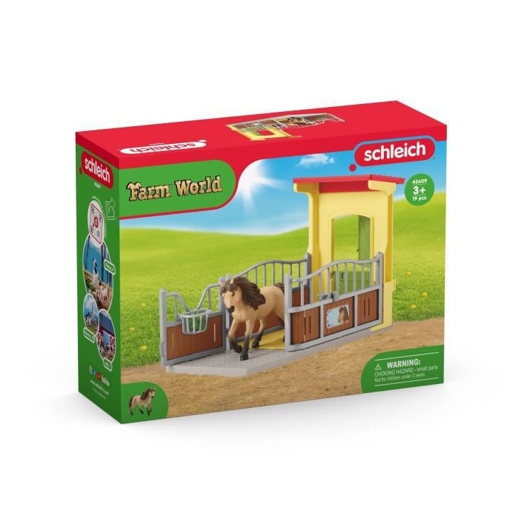 SCHLEICH - Box avec Poney Icelandais - Extension Ferme Educative - 426