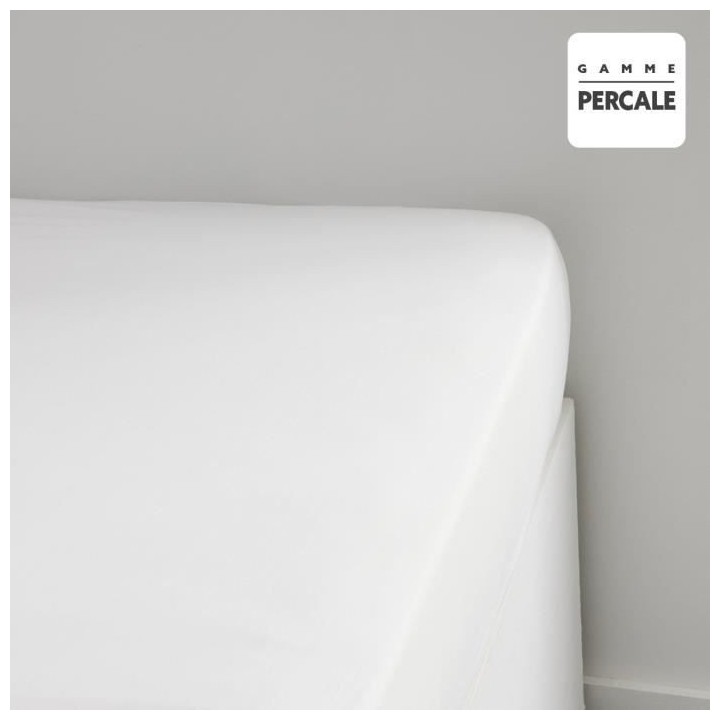 Drap housse TODAY Prestige - 140 x 200+30 cm - 2 personnes - 100% Perc
