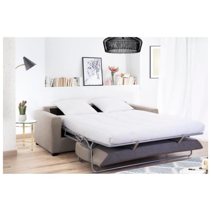 HEXAGONE Canapé droit convertible 3 places MAXIME - Made in France -