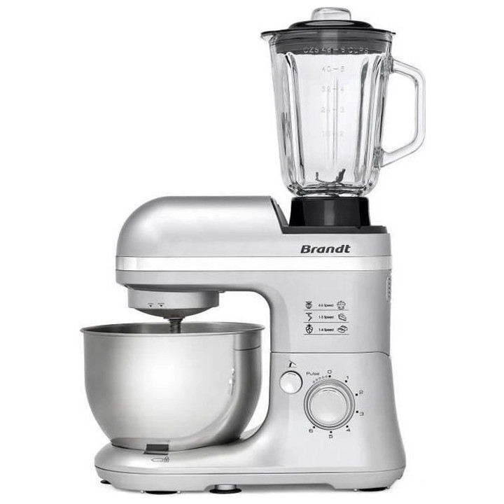 Robot multifonctions - BRANDT - KM650BS - Gris argent