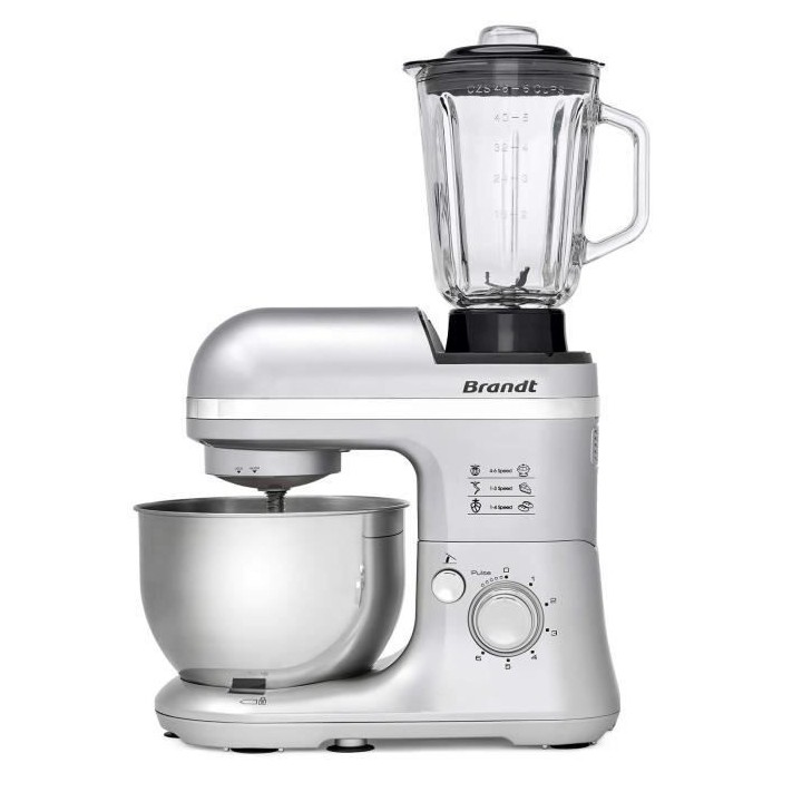 Robot multifonctions - BRANDT - KM650BS - Gris argent