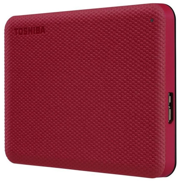 Disque dur externe - TOSHIBA - Canvio Advance - 2 To - Rouge