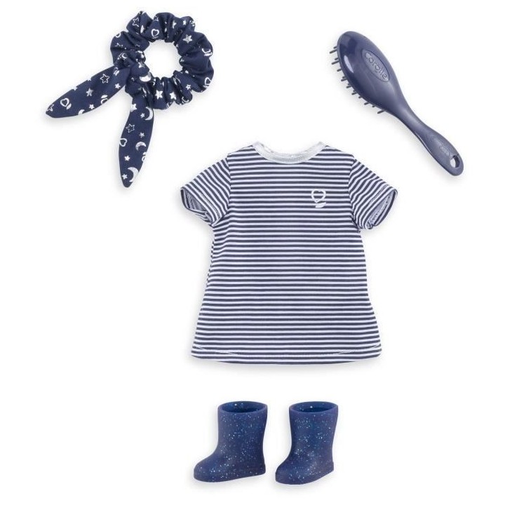Coffret Robe Rayée et Accessoires COROLLE - pour poupée Ma Corolle -