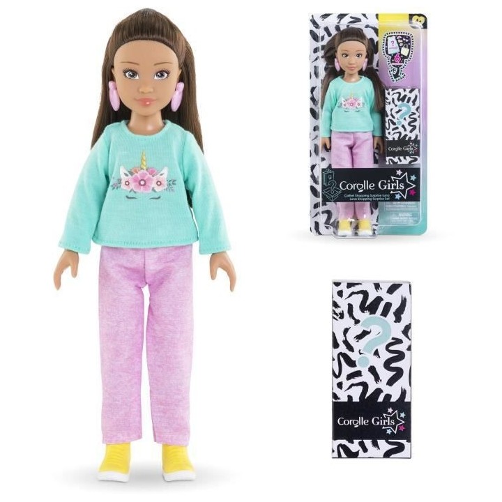 Coffret Luna Shopping COROLLE GIRLS - poupée mannequin - 6 accessoire