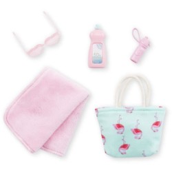 Coffret Valentine a la plage COROLLE GIRLS - poupée mannequin - 5 accessoires - 28 cm - des 4 ans