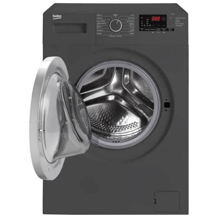 Lave-linge hublot BEKO LLF08A5 - 8 kg - Induction - 1400 trs/min - Gri