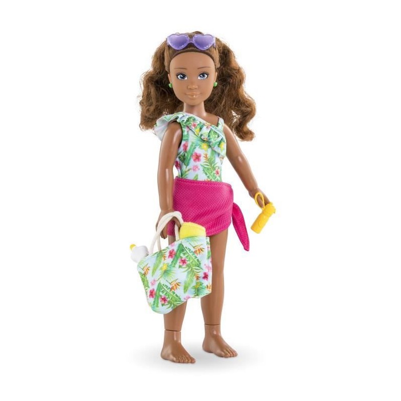 Coffret Melody a la plage COROLLE GIRLS - poupée mannequin - 5 accessoires - 28 cm - des 4 ans