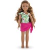 Coffret Melody a la plage COROLLE GIRLS - poupée mannequin - 5 accessoires - 28 cm - des 4 ans