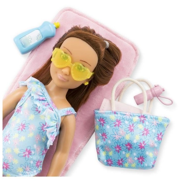 Coffret Zoé a la plage COROLLE GIRLS - poupée mannequin - 5 accessoi