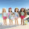 Coffret Zoé a la plage COROLLE GIRLS - poupée mannequin - 5 accessoires - 28 cm - Des 4 ans