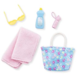 Coffret Zoé a la plage COROLLE GIRLS - poupée mannequin - 5 accessoires - 28 cm - Des 4 ans