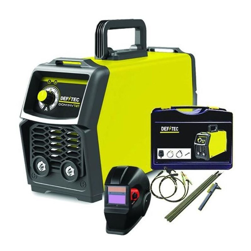 DEFITEC Poste a souder inverter 140A DOM'INV141 + Cagoule LCD 9/13 Soudure toutes matieres