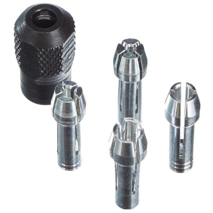 Kit d'Accessoires DREMEL 4485 (4 Pinces et Ecrou de Serrage pour Outil