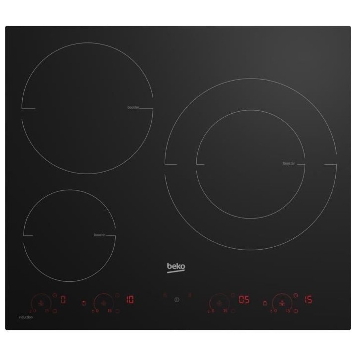 Plaque de cuisson induction 60cm BEKO HII63801HTI Noir