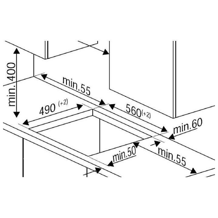 Plaque de cuisson induction 60cm BEKO HII63801HTI Noir