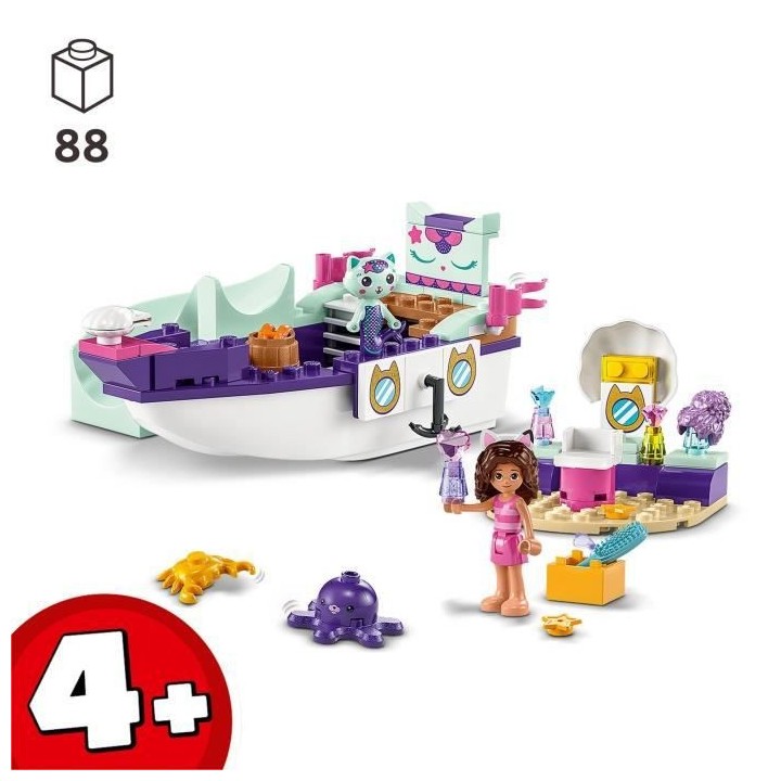 LEGO Gabby et la Maison Magique 10786 Le Bateau et le Spa de Gabby et