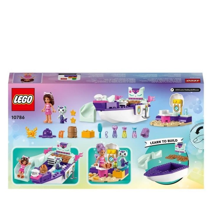 LEGO Gabby et la Maison Magique 10786 Le Bateau et le Spa de Gabby et