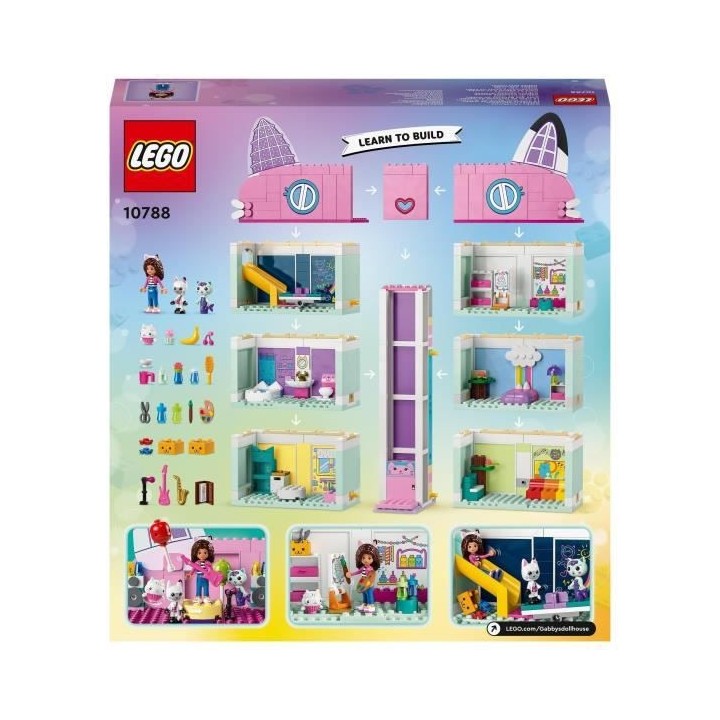 LEGO 10788 La Maison Magique de Gabby, Jouet de Maison de Poupées ave