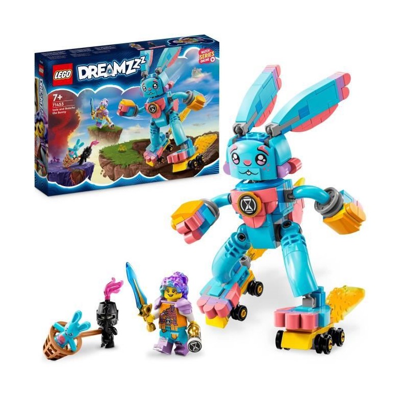 LEGO DREAMZzz 71453 Izzie et Bunchu le Lapin, Jouet avec Figurines de la Série TV