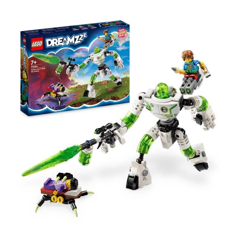 LEGO DREAMZzz 71454 Mateo et Z-Blob le Robot, Jouet avec Grande Figurine et Minifigurines Jayden