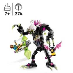 LEGO DREAMZzz 71455 Le Monstre-Cage, Jouet avec Figurines de Z-Blob en Mini-Avion ou Moto Volante