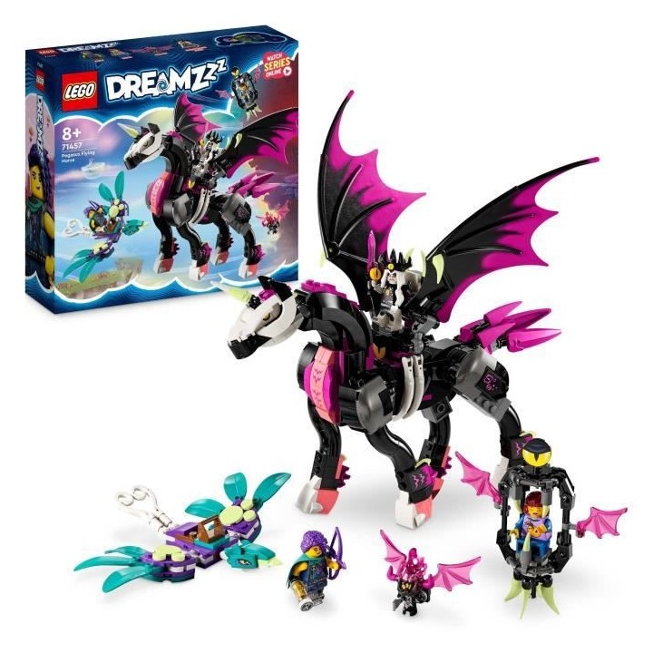 LEGO DREAMZzz 71457 Pégase, le Cheval Volant, Jouet 2-en-1, avec Le R