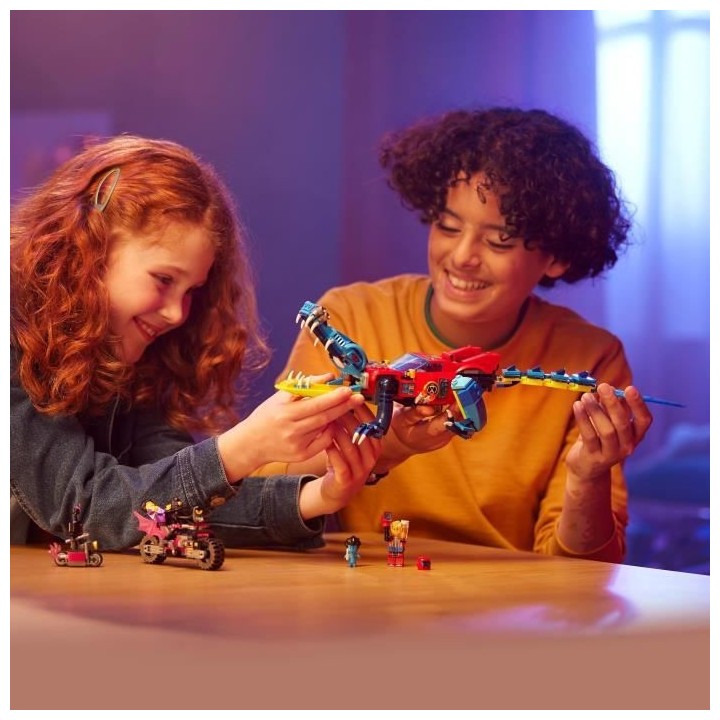 LEGO DREAMZzz 71458 La Voiture Crocodile, Jouet de Voiture 2-en-1, un