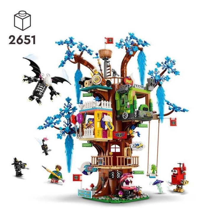 LEGO DREAMZzz 71461 La Cabane Fantastique dans l'Arbre, Jouet, avec Mi