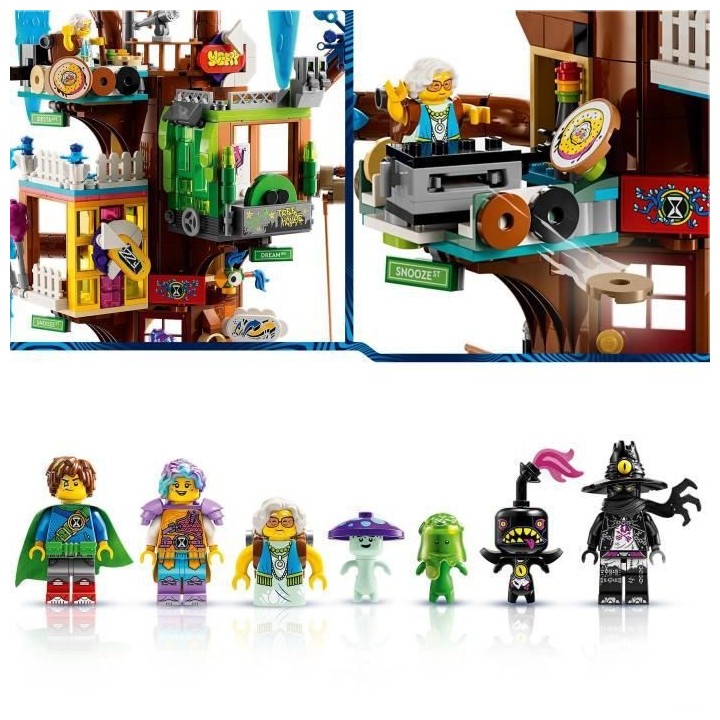 LEGO DREAMZzz 71461 La Cabane Fantastique dans l'Arbre, Jouet, avec Mi