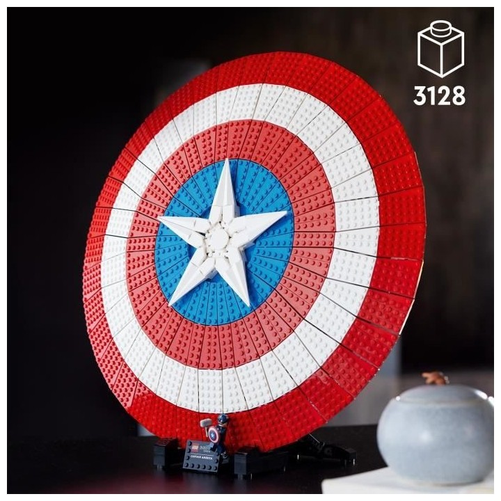LEGO Marvel 76262 Le Bouclier de Captain America, Maquette Avengers po