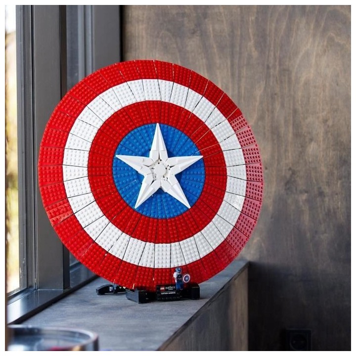LEGO Marvel 76262 Le Bouclier de Captain America, Maquette Avengers po
