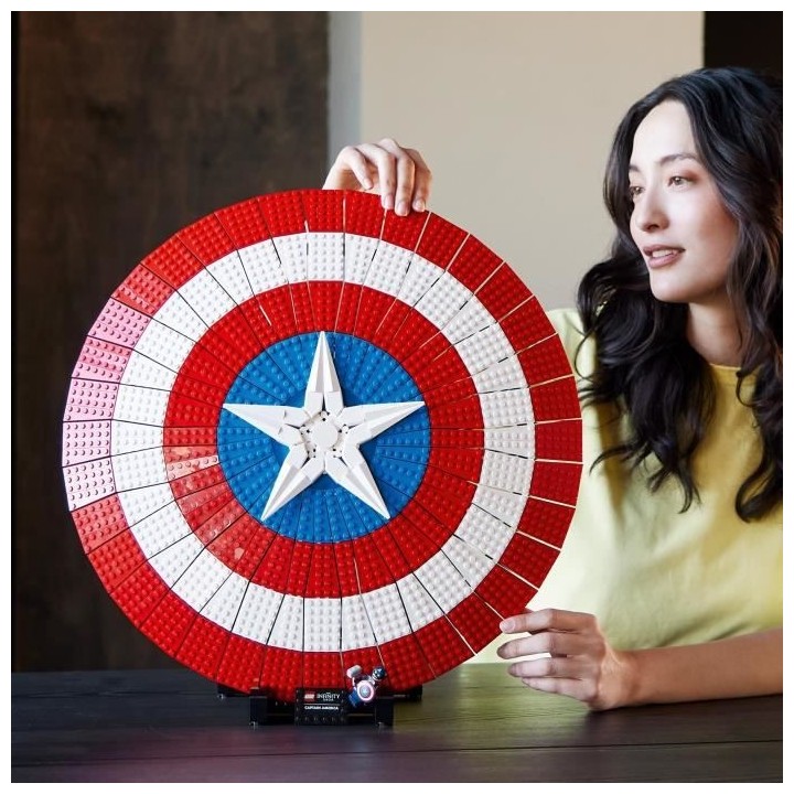 LEGO Marvel 76262 Le Bouclier de Captain America, Maquette Avengers po