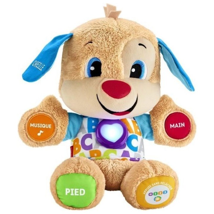 Fisher-Price - Nouveau Puppy Interactif - Peluche interactive - 6 mois