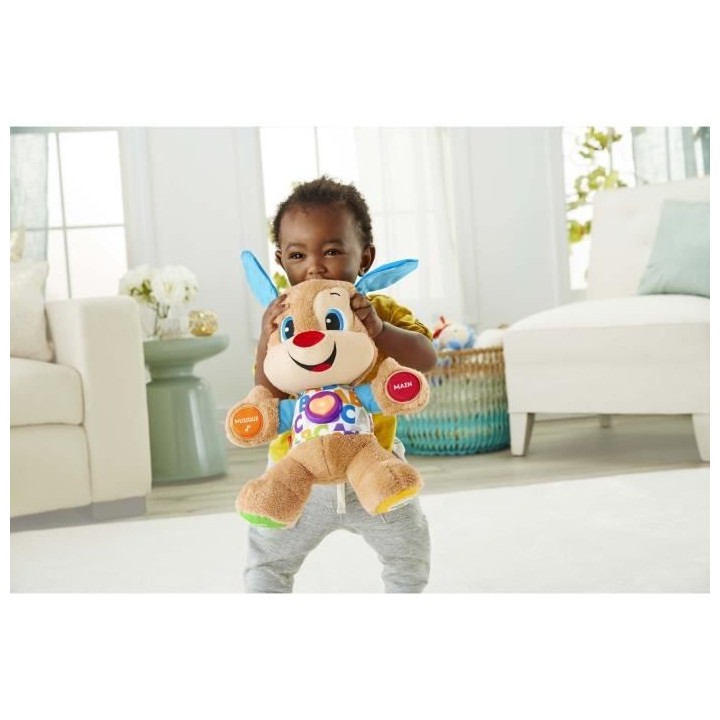 Fisher-Price - Nouveau Puppy Interactif - Peluche interactive - 6 mois