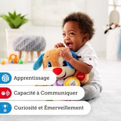 Fisher-Price - Nouveau Puppy Interactif - Peluche interactive - 6 mois et +