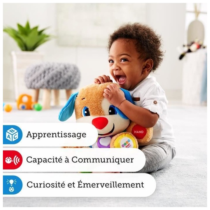 Fisher-Price - Nouveau Puppy Interactif - Peluche interactive - 6 mois
