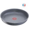 TEFAL L6800602 Ingenio Poele 28cm Tous feux dont induction - Polyvalente - Antiadhésif - Fabriqué En France - Effet Pierre